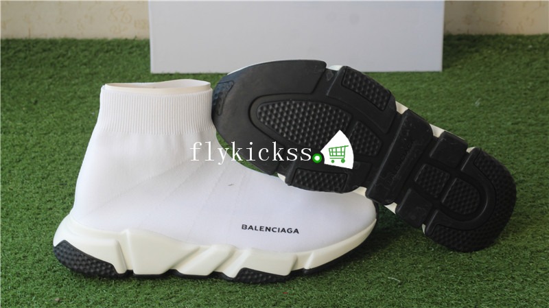 Balenciaga Speed Trainer White With Black Bottom